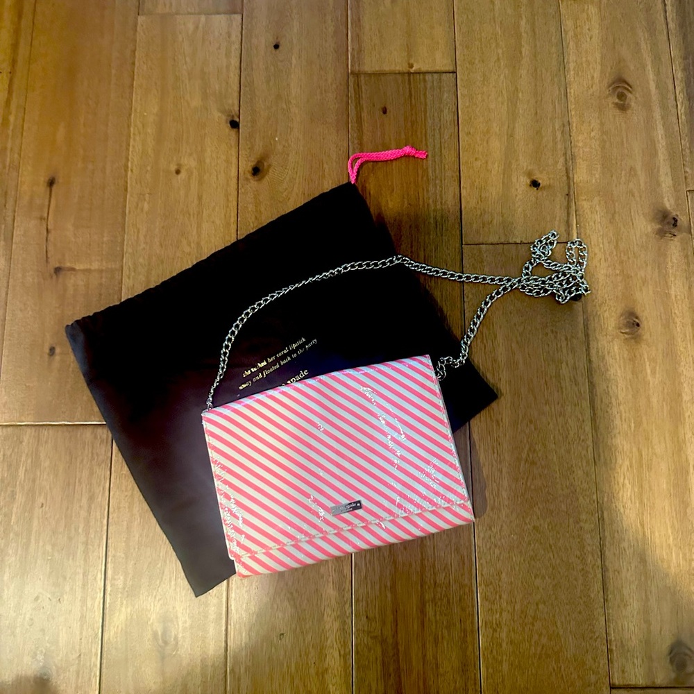 Kate Spade Hot Pink and White Cross body